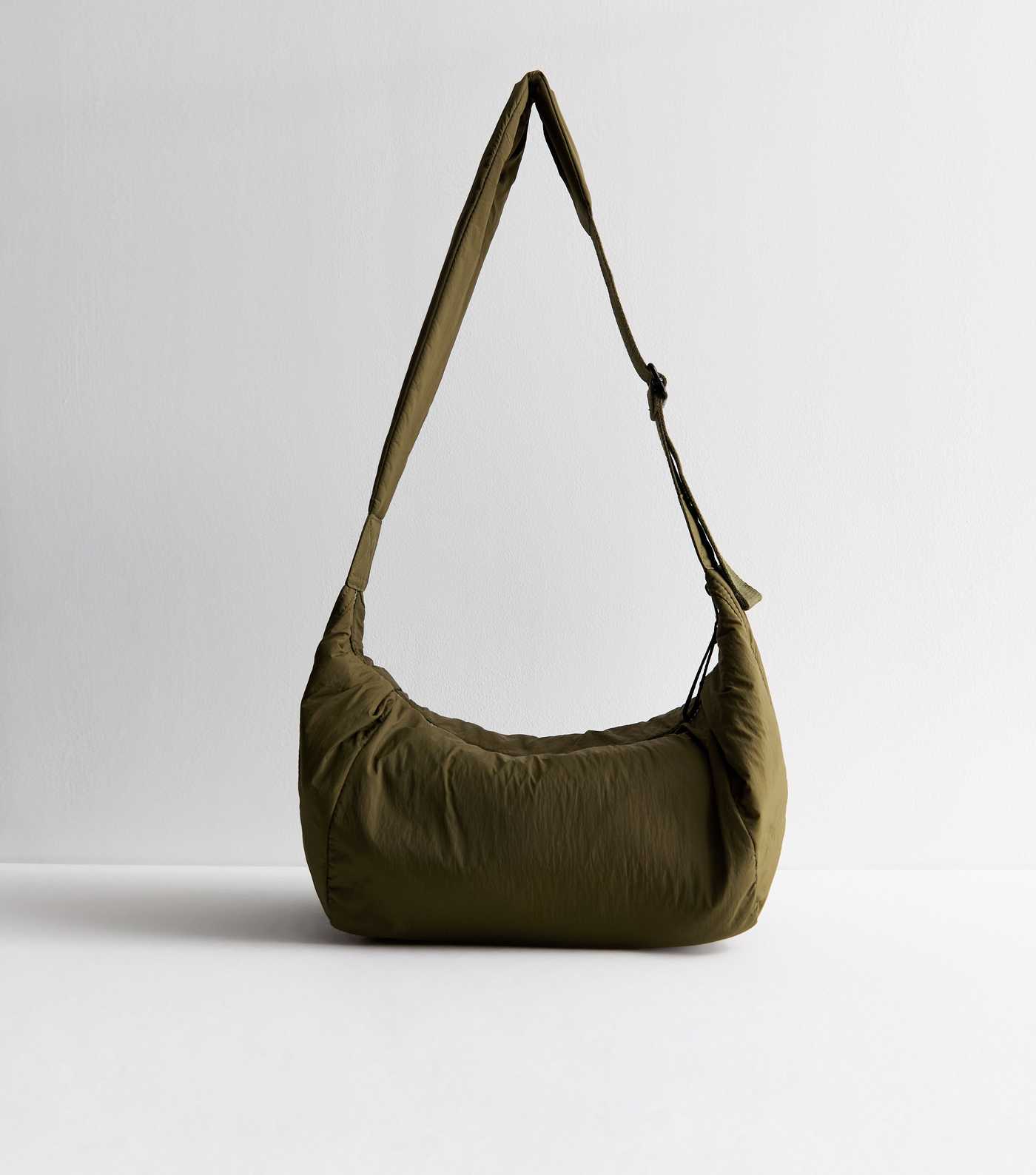 Khaki Scoop Cross Body Bag - Image 2