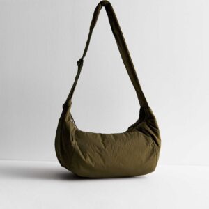 Khaki Scoop Cross Body Bag
