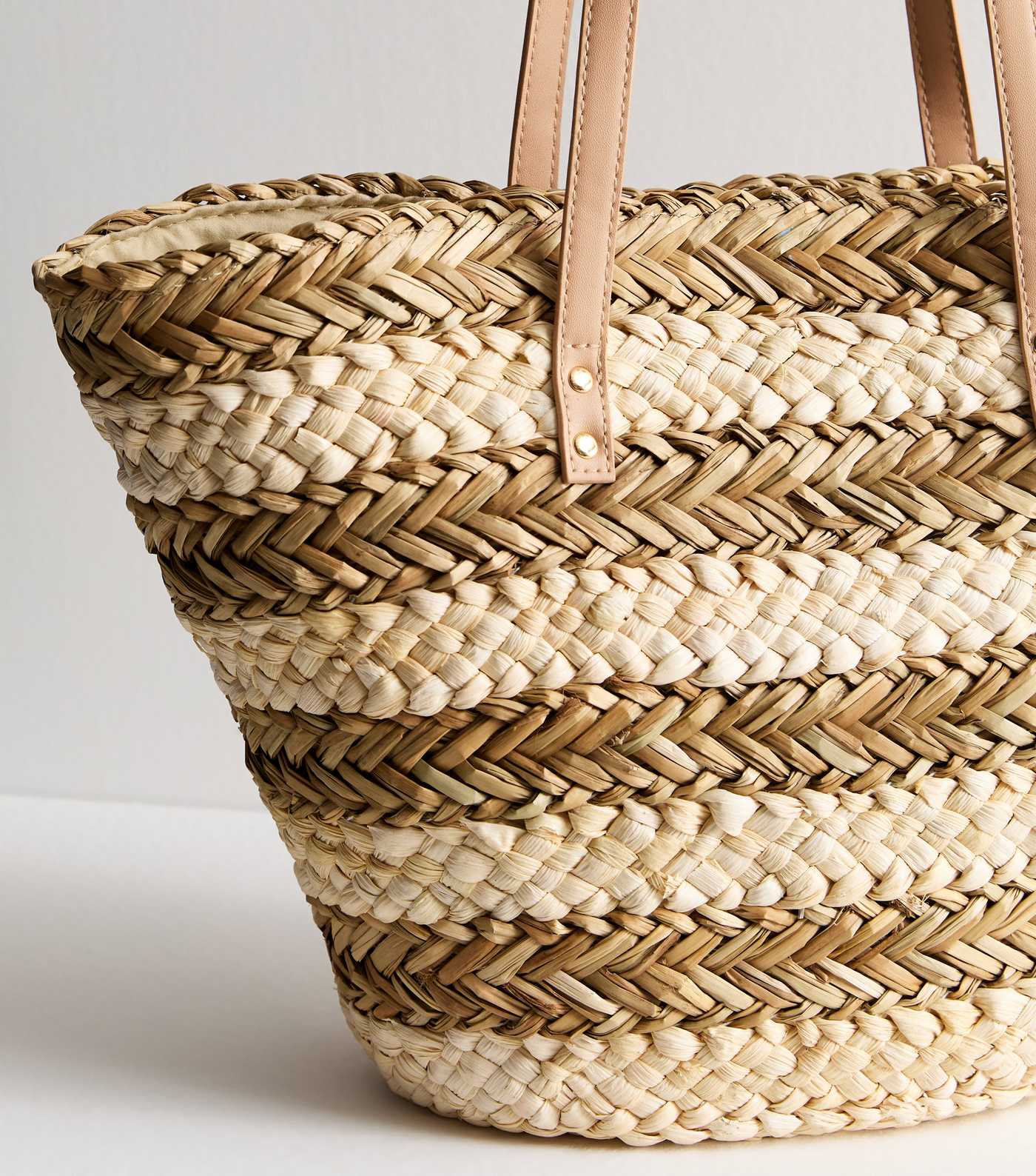 Straw Effect Basket Bag - Image 3