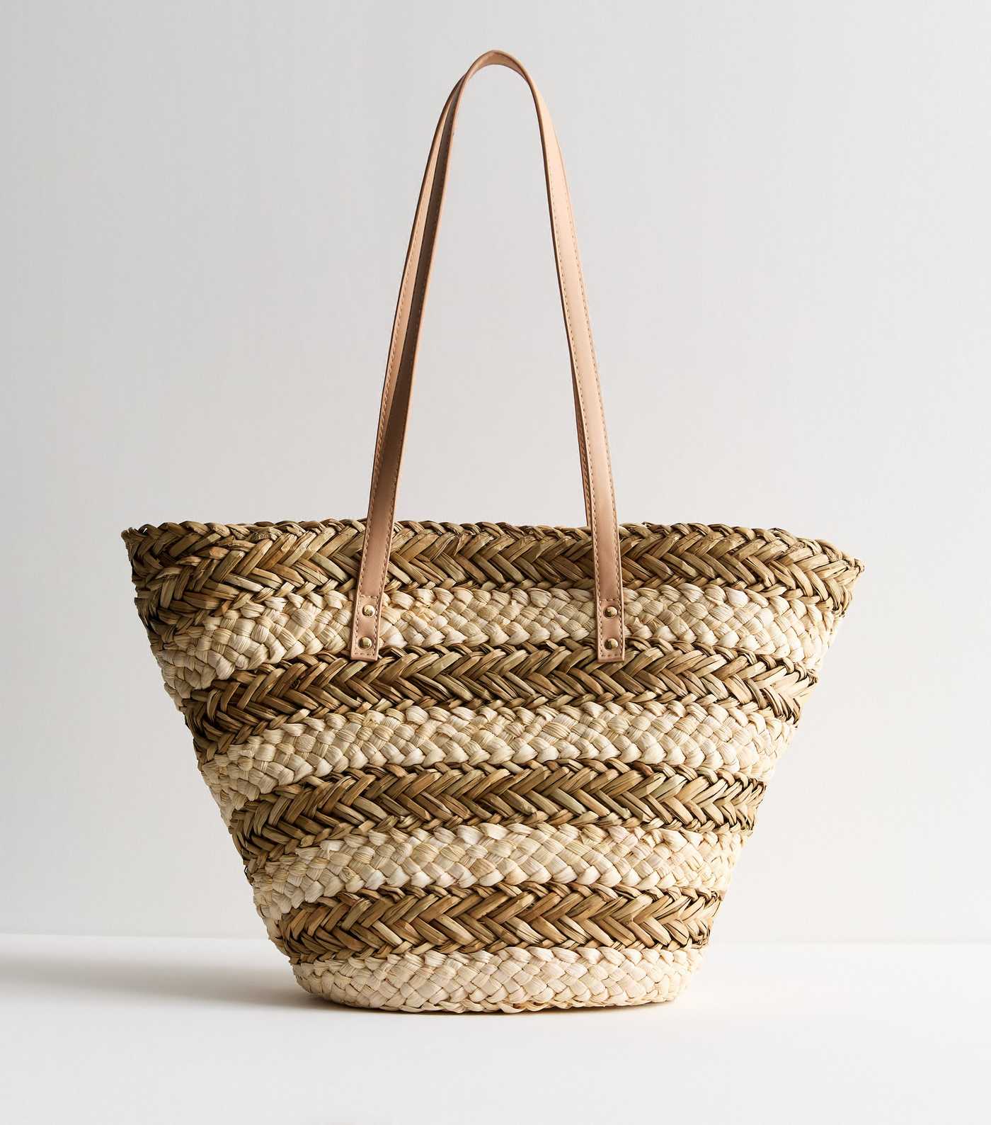 Straw Effect Basket Bag